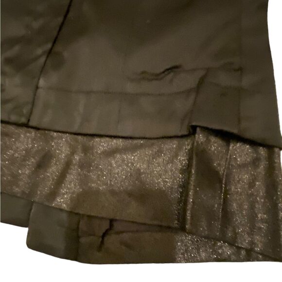 Women’s NWT Love Stitch black lapel layered center tie vest L sexy Holiday party - Picture 4 of 12